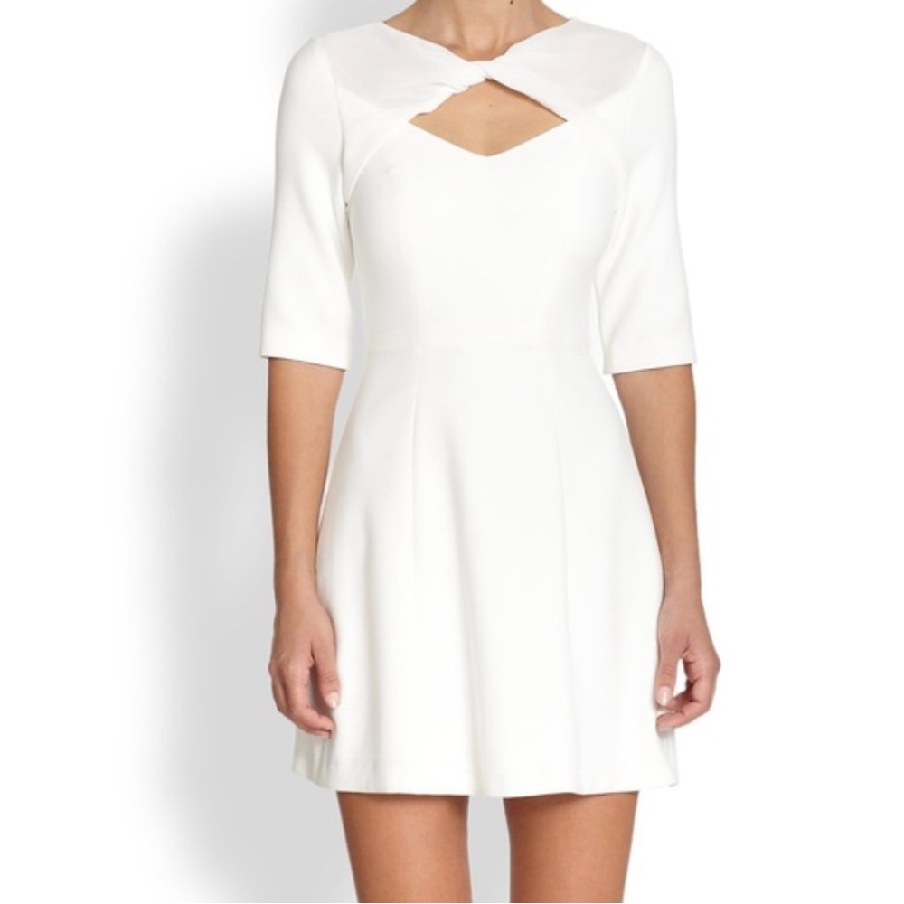 BCBG Maxazria off-white (cypress) jacket dress - A line, size 8